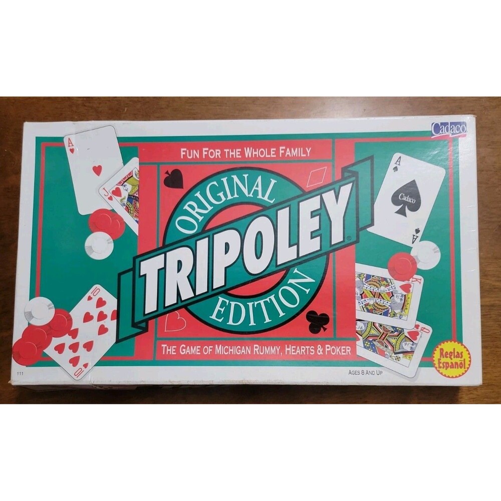 Vintage Tripoley 1997  Cadaco Original Edition.  Complete Open Box Unused